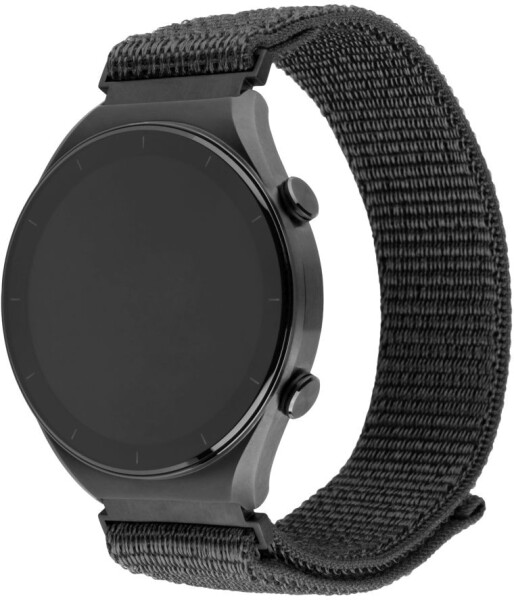 FIXED Nylonový řemínek Nylon Sporty Strap s Quick Release 20mm pro smartwatch tmavě šedý (FIXNST2-20MM-GR)