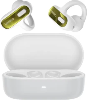 Lenovo Open-Ear Clip-on Earbuds X500 bílá / Sluchátka / Bluetooth 6.0 / True Wireless / 20 h výdrž baterie (GXD1U68428)