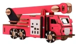 Woodcraft Dřevěné 3D puzzle Hasičský vůz