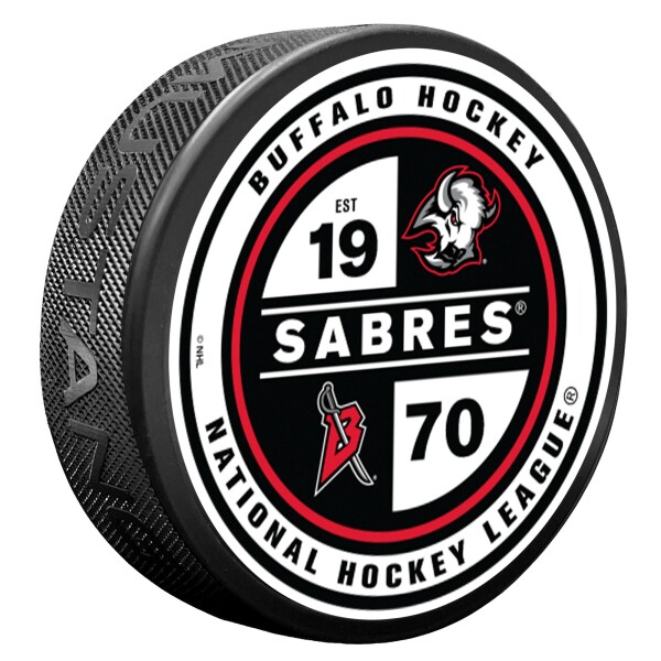 Mustang Puk Buffalo Sabres NHL Goathead Checker