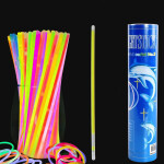 Mamido Fluorescenční náramky 100 kusů v různých barvách svítící ve tmě