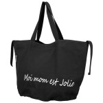 Trendy textilní dámská kabelka na rameno Bellinda, černá