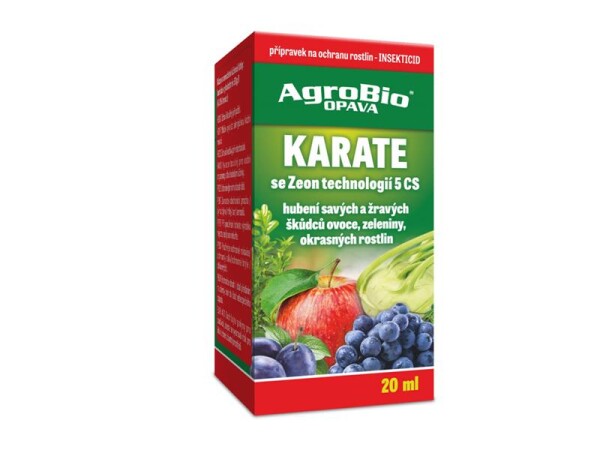 Přípravek proti hmyzu AGROBIO Karate Zeon 5 CS 20ml - expirace 3. 6. 2026