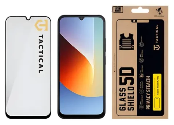 Tactical Glass Shield Privacy Stealth 5D Redmi A7 Pro černá / Ochranné sklo / pro Xiaomi Redmi A7 Pro (8596311311765)