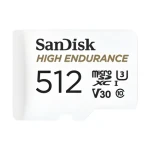 SanDisk High Endurance Monitoring microSDXC 512GB + adaptér / Paměťová karta / Class 10 / čtení: 100 MB/s (SDSQQNR-512G-GN6IA)