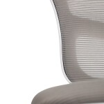 Dětská židle, šedá síťovina, černý plastový kříž, kolečka na tvrdé podlahy