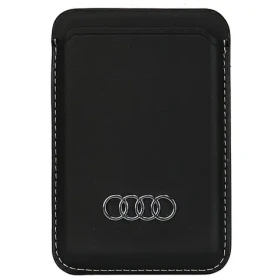 Audi Synthetic Leather MagSafe peněženka černá / Peněženka / Syntetická kůže / MagSafe (AU-MSCH-Q3/D1-BK)
