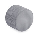 PLUSH NEST PLUSH NEST Podlahový puf kulatý Prémiový manšestr Ø 40 × 30 cm šedý