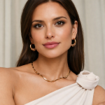 ELENYS Essence Hoops Gold – pozlacené náušnice 18K žluté zlato