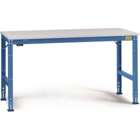 Manuflex LU4158.5007 ESD ESD pracovní stůl Univerzální standardní základní stůl s Melaminplatte, Šxhxv = 2500 x 1000 x 763-873 mm brilantní modrá (RAL 5007)