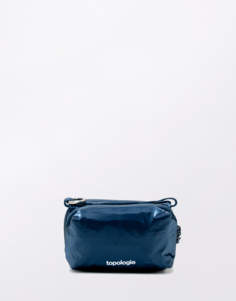 Topologie Mini Bottle Sacoche Marine Blue Metallic