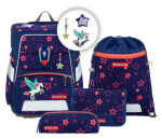 Školní aktovka SPACE SHINE Pegasus Night Nuala 5 dílný set, AGR certifikát