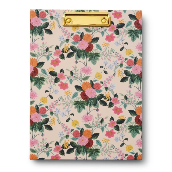 Rifle Paper Co. Desky s trhacím blokem Clipfolio Dahlia, multi barva, papír