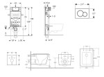 GEBERIT - Kombifix Set předstěnové instalace, klozetu Arkas I a sedátka softclose, tlačítko Sigma01, alpská bílá SANI15CA3164