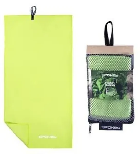 Spokey SIROCCO M zelený / Rychleschnoucí ručník / 40x80 cm / odnímatelná spona (5901180395564)
