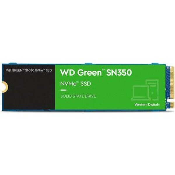 WD Green SN350 480 GB / M.2 SSD 2280 / PCIe Gen3 x4 / TLC / R: 2400MBs / W:1650MBs / IOPS: 250K 170K / MTBF: 1mil / 3y (WDS480G2G0C)