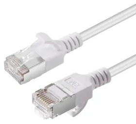 MicroConnect CAT6A U-FTP SLIM 10m bílá / Patch kabel / LSZH (V-FTP6A10W-SLIM)