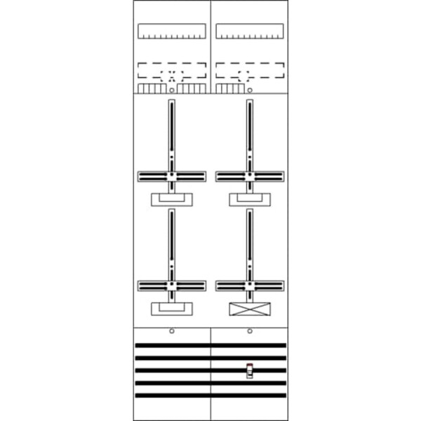 Striebel & John 2CPX054156R9999 DF29C3A pole counter vestavné Počet modulů (šířka) = 24 Obsah 1 ks