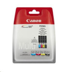 Canon CARTRIDGE CLI-571XL C/M/Y/BK PHOTO VALUE Multi-Pack pro PIXMA MG575x, MG6850x, MG775x, TS6052 (645 str.) - originální EDF_1050610