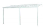 Hliníková pergola LanitPlast Wall 43 FSX bílá + čirý PC