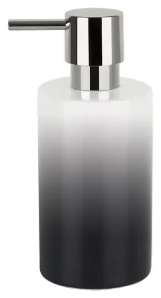 Spirella TUBE Gradient černo-bílý / Dávkovač mýdla / Keramika / 300 ml