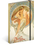 Grooters Notes Alfons Mucha Poezie linkovaný 13 × 21 cm