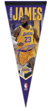 Wincraft Vlajka LeBron James Los Angeles Lakers NBA Premium Pennannt