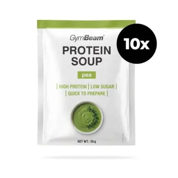 Proteinová hrachová polévka – GymBeam (10 x 55 g) (117112-2-10x55g)