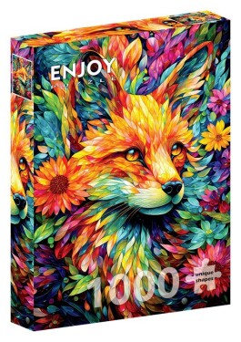 Puzzle Květinová liška 1000 dílků