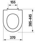 JIKA - Lyra plus WC sedátko, bílá H8903840000631