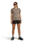 Dámské merino triko s krátkým rukávem ICEBREAKER Wmns 125 Cool-Lite Speed SS Tee, Porcini velikost: M