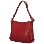 Elegantní dámská kožená kabelka na rameno Katana Tenga, vínová