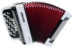 Hohner Nova III 96 white, B-stepped