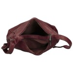 Trendy dámská koženková crossbody kabelka Riva, vínová