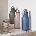 Georg Jensen Lahev na pití Sky Blue 500 ml, modrá barva, kov, plast