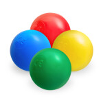 PLUSH NEST PLUSH NEST Míčky do suchého bazénu 200 ks (Ø 6 cm, modré, zelené, červené, žluté)