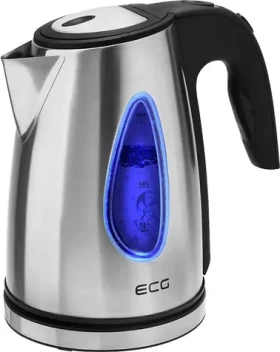 ECG RK 1740 stříbrná / rychlovarná konvice / 2200W / 1.7 L / nerez (341110334958)