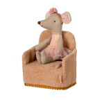 Maileg Křeslo pro myšky Maileg Powder, oranžová barva, textil