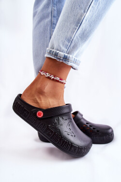 Dámské světlé pantofle Big Star II275001 Černá 38