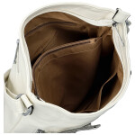 Stylová dámská koženková crossbody kabelka Minja, bílá