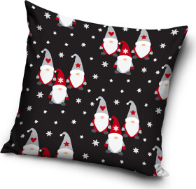 Dekorační polštářek Vánoční Skřítci a Vločky