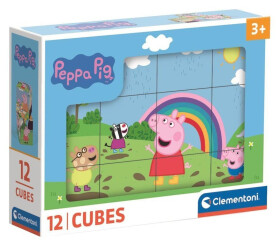 Obrázkové kostky: Prasátko Peppa 12 kostek