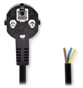 Nedis napájecí kabel Typ F - otevřený konec černá / Napájecí kabel / 3 m / bulk (CEGL10700BK30)