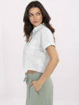 Košile NM KS KA 01148.50P bílá zelená M/L