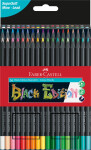 Faber-Castell Faber-Castell, 116450, Black Edition, Supersoft, sada ergonometrických pastelek s černým lakováním, 50 ks
