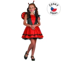 MaDe 03932 - Šaty na karneval - beruška, 120-130 cm