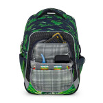 Školní batohový 5-dílný set Bagmaster LUMI 25 C DINOSAURUS (batoh,penál,sáček na cvičky,box na svačinu,láhev)