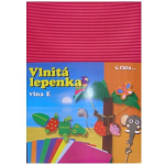 Vlnitá lepenka B4 růžová - rovná vlna, 10ks