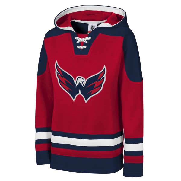 Outerstuff Dětská mikina Washington Capitals NHL Ageless Must Have – Home Pullover Velikost: Dětské S (122 – 134)