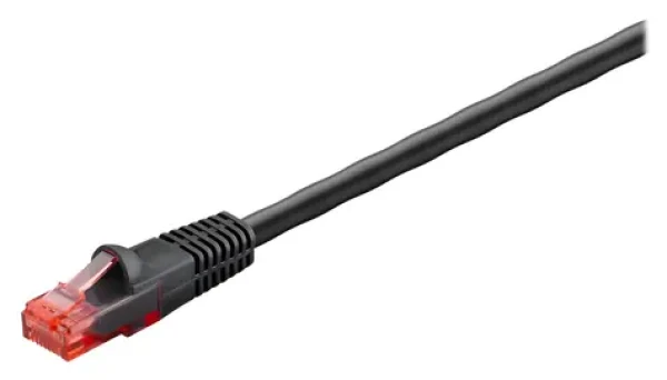 Goobay 55434 černá / Patch kabel / Cat.6 U/UTP / venkovní / 20 m (55434)